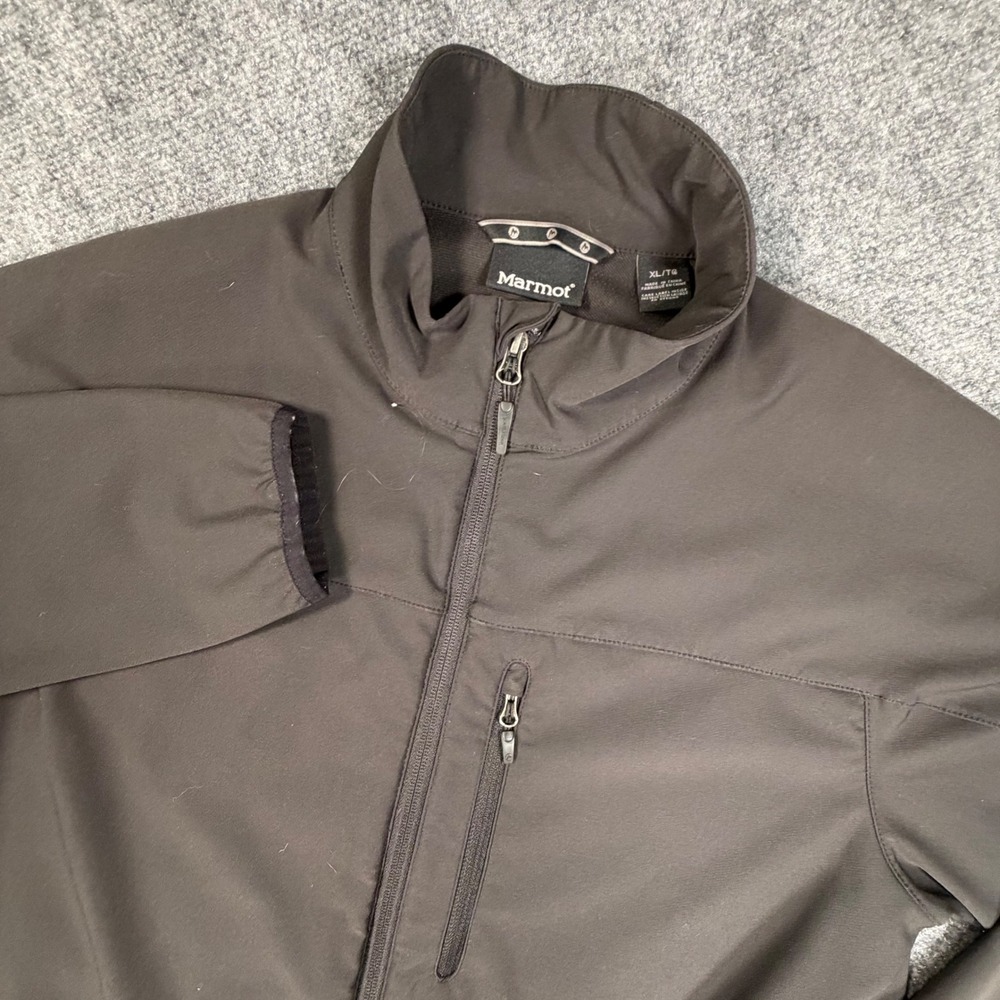 Marmot M3 Softshell Jacket Mens XL Black Full Zip Breathable Outdoor Coat 0784